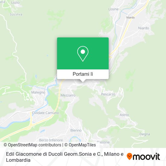 Mappa Edil Giacomone di Ducoli Geom.Sonia e C.
