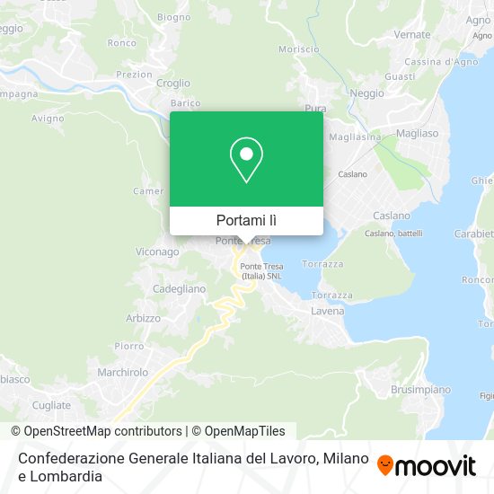 Mappa Confederazione Generale Italiana del Lavoro