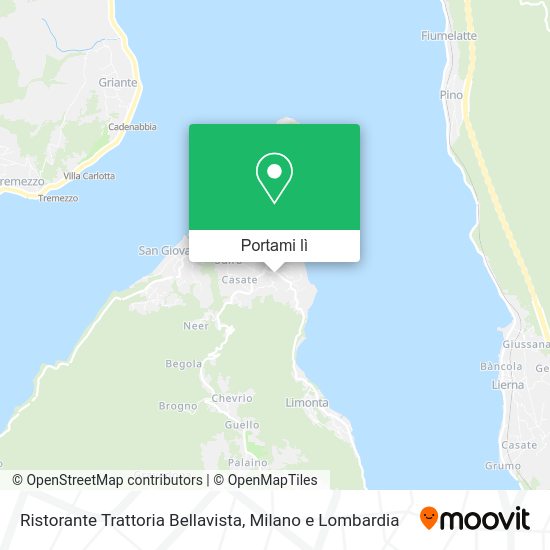 Mappa Ristorante Trattoria Bellavista