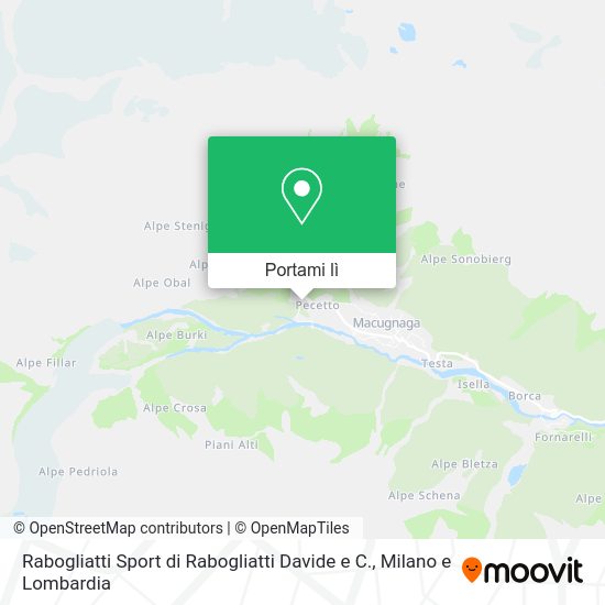 Mappa Rabogliatti Sport di Rabogliatti Davide e C.