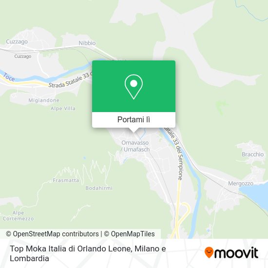 Mappa Top Moka Italia di Orlando Leone
