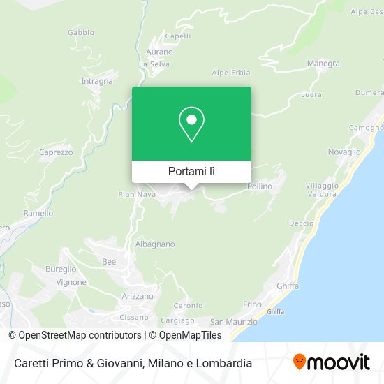 Mappa Caretti Primo & Giovanni