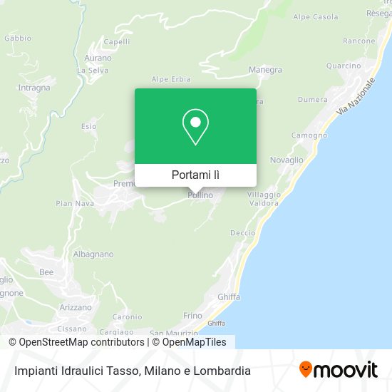 Mappa Impianti Idraulici Tasso