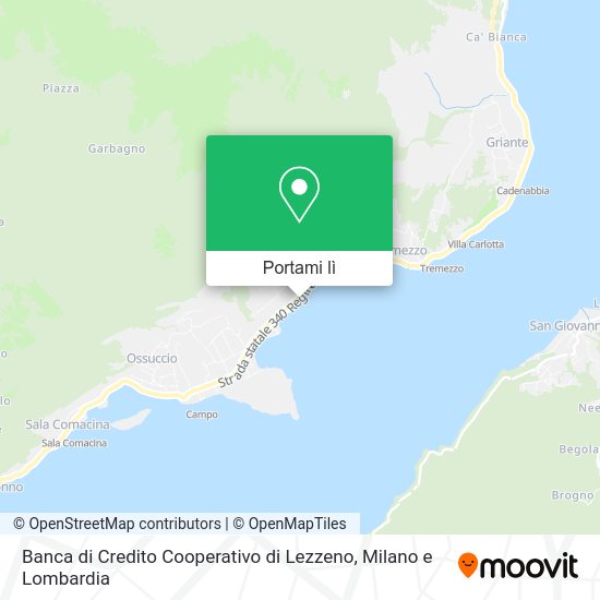 Mappa Banca di Credito Cooperativo di Lezzeno