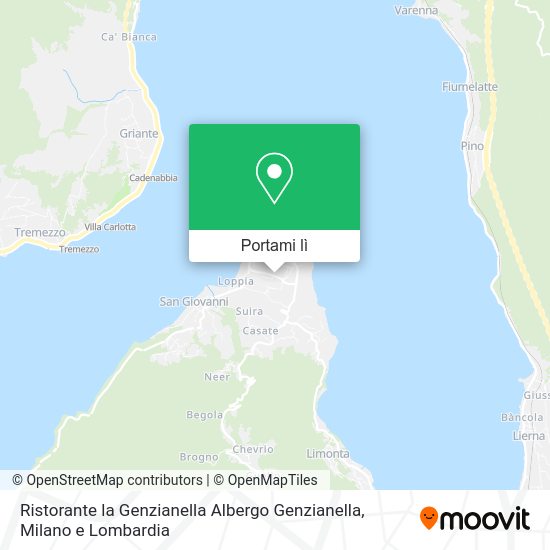 Mappa Ristorante la Genzianella Albergo Genzianella