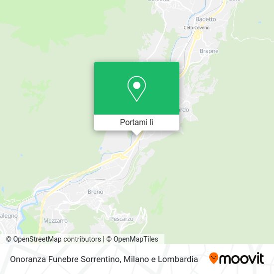 Mappa Onoranza Funebre Sorrentino