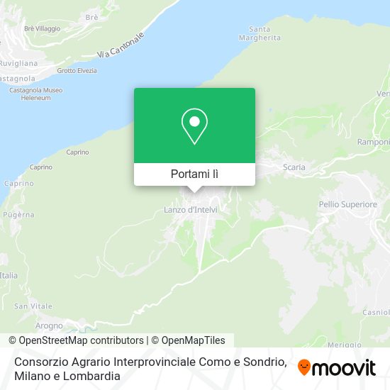 Mappa Consorzio Agrario Interprovinciale Como e Sondrio