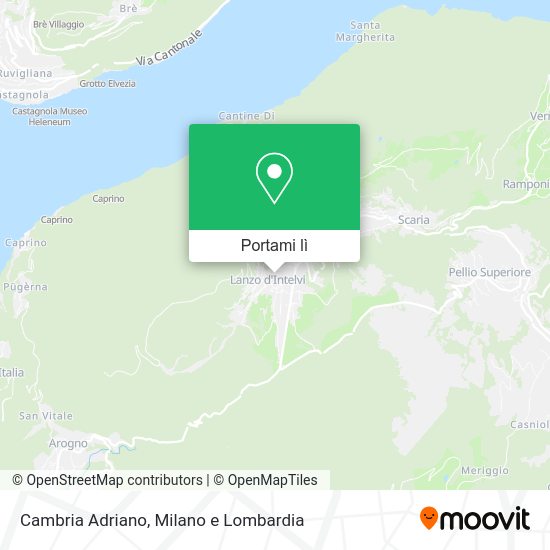 Mappa Cambria Adriano
