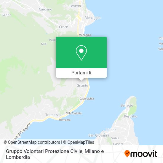 Mappa Gruppo Volontari Protezione Civile