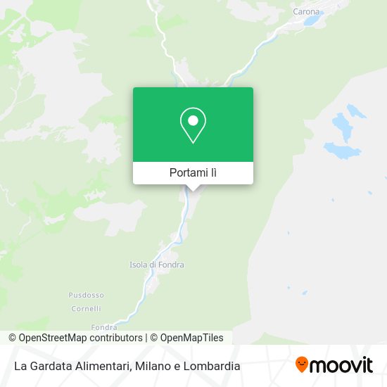 Mappa La Gardata Alimentari