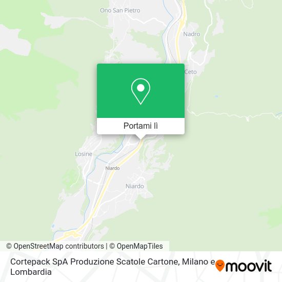 Mappa Cortepack SpA Produzione Scatole Cartone