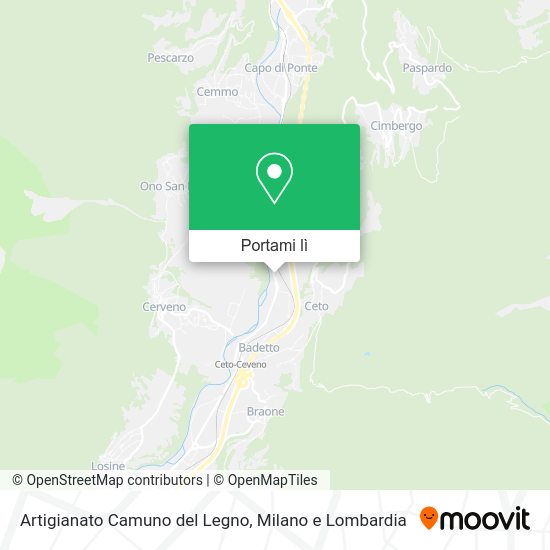 Mappa Artigianato Camuno del Legno