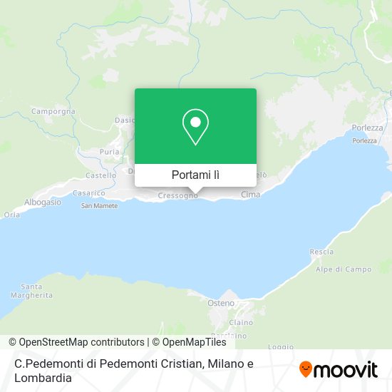Mappa C.Pedemonti di Pedemonti Cristian