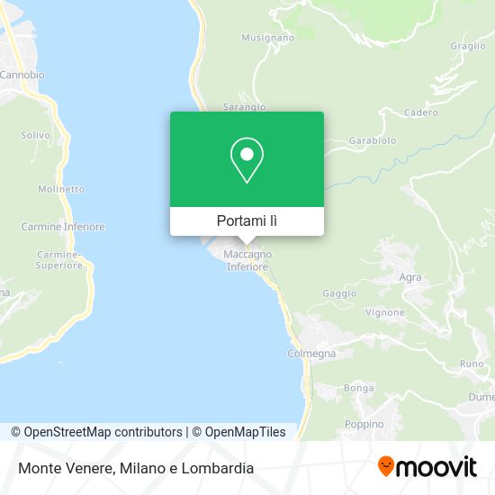 Mappa Monte Venere