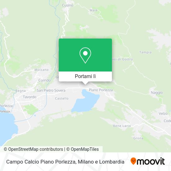 Mappa Campo Calcio Piano Porlezza