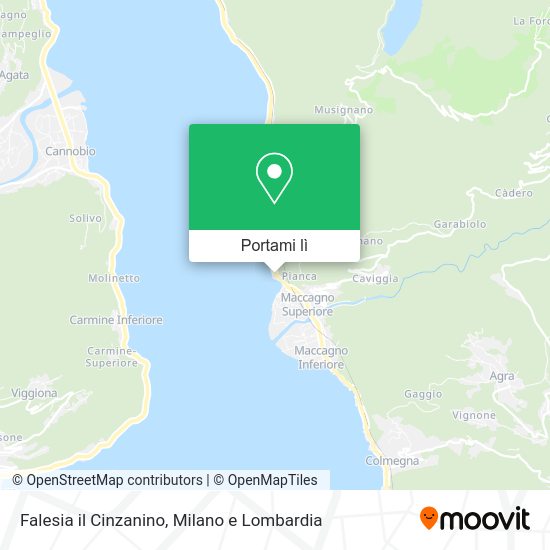 Mappa Falesia il Cinzanino