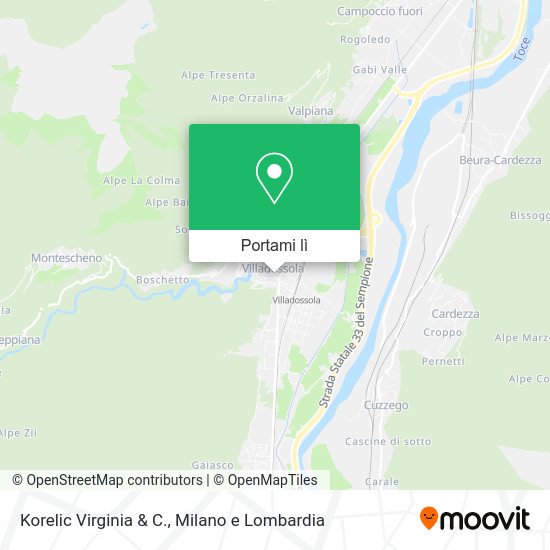 Mappa Korelic Virginia & C.
