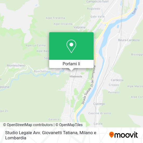Mappa Studio Legale Avv. Giovanetti Tatiana