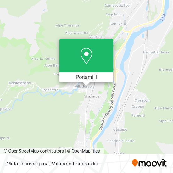 Mappa Midali Giuseppina