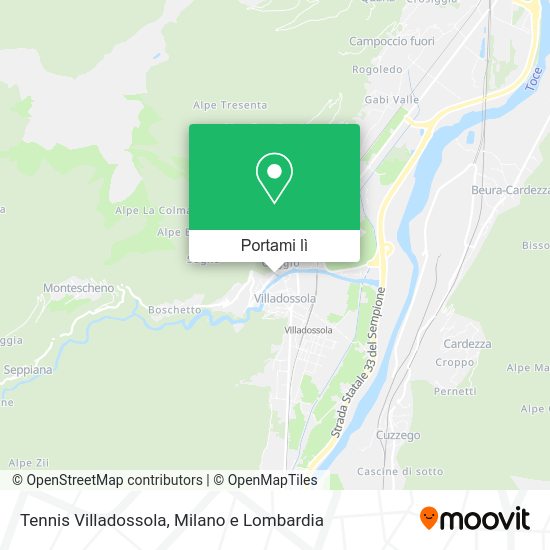 Mappa Tennis Villadossola