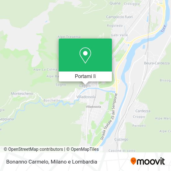 Mappa Bonanno Carmelo