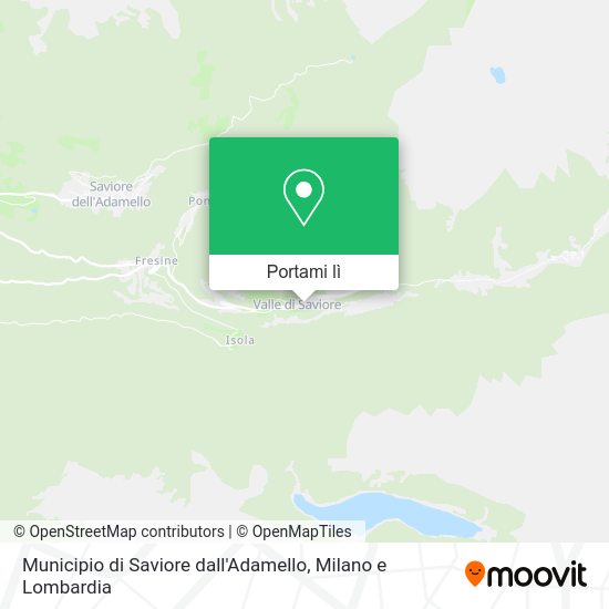 Mappa Municipio di Saviore dall'Adamello