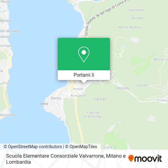Mappa Scuola Elementare Consorziale Valvarrone
