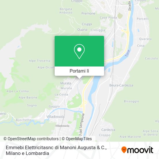 Mappa Emmebi Elettricitasnc di Manoni Augusta & C.