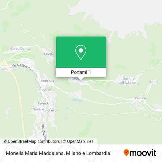 Mappa Monella Maria Maddalena