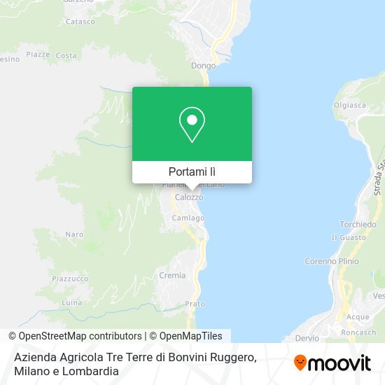 Mappa Azienda Agricola Tre Terre di Bonvini Ruggero