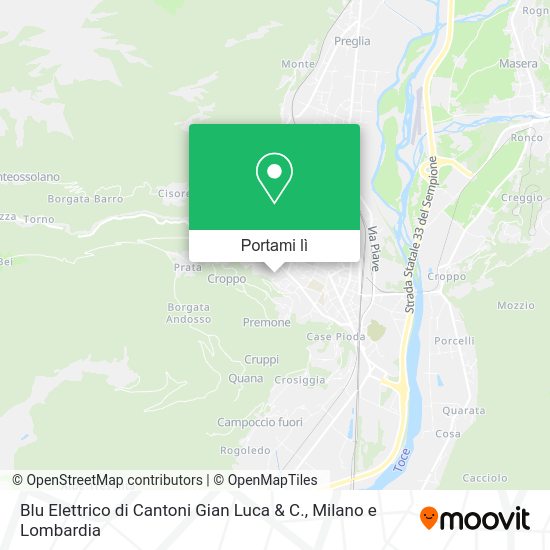 Mappa Blu Elettrico di Cantoni Gian Luca & C.