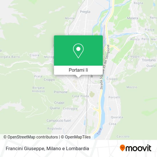 Mappa Francini Giuseppe
