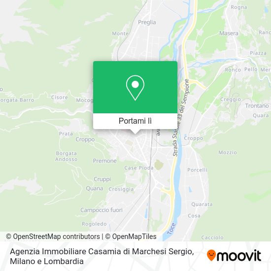 Mappa Agenzia Immobiliare Casamia di Marchesi Sergio