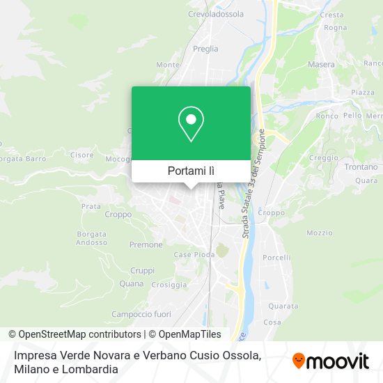 Mappa Impresa Verde Novara e Verbano Cusio Ossola