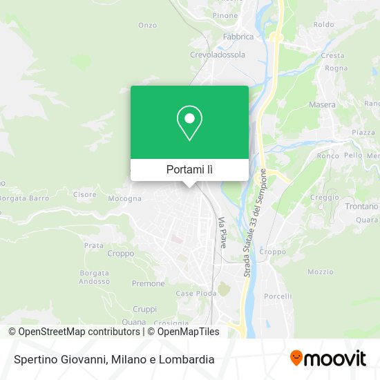 Mappa Spertino Giovanni