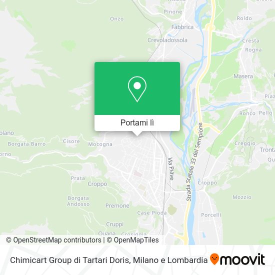 Mappa Chimicart Group di Tartari Doris