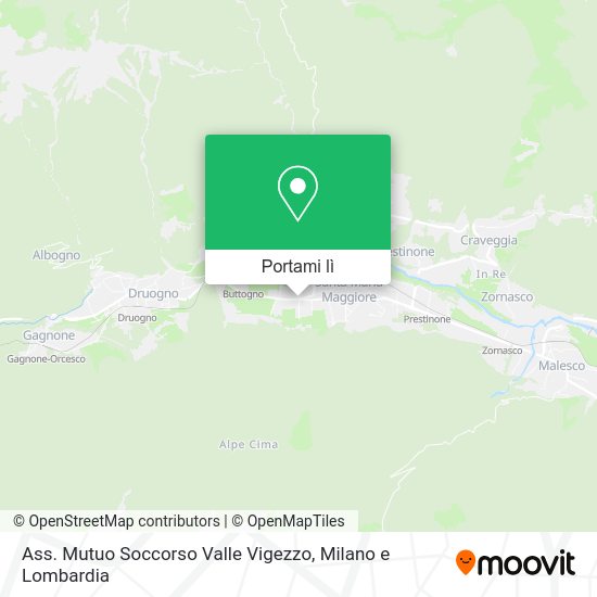 Mappa Ass. Mutuo Soccorso Valle Vigezzo