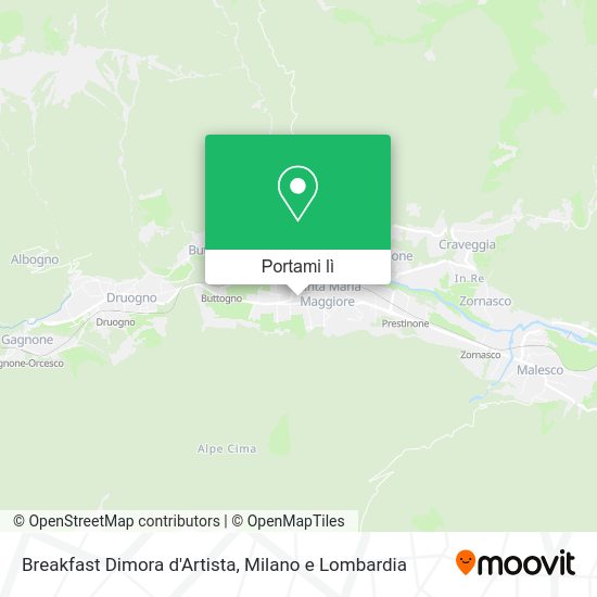 Mappa Breakfast Dimora d'Artista