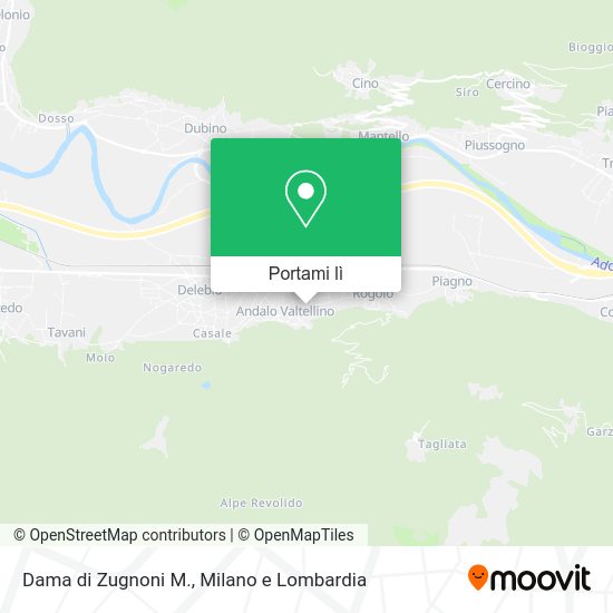 Mappa Dama di Zugnoni M.