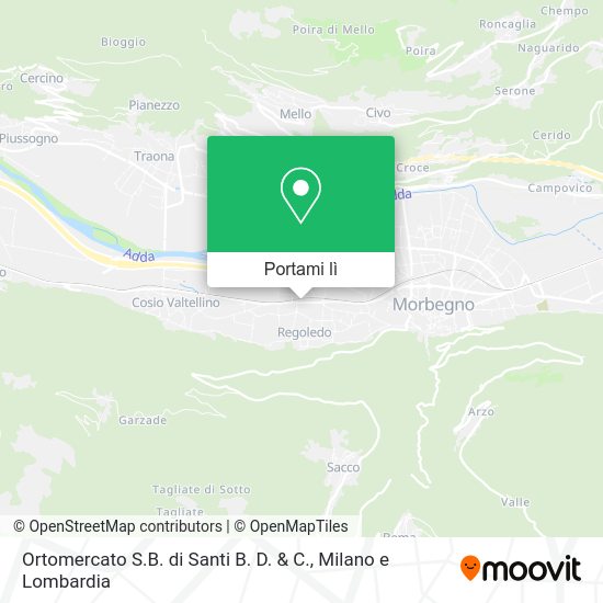 Mappa Ortomercato S.B. di Santi B. D. & C.