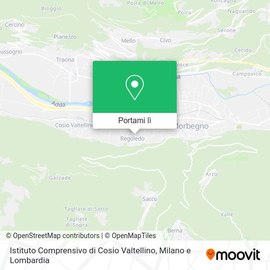 Mappa Istituto Comprensivo di Cosio Valtellino