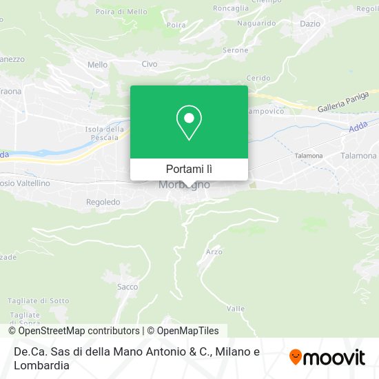 Mappa De.Ca. Sas di della Mano Antonio & C.
