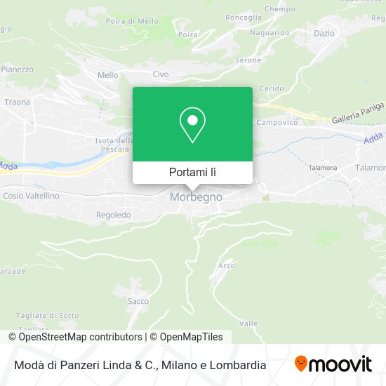 Mappa Modà di Panzeri Linda & C.