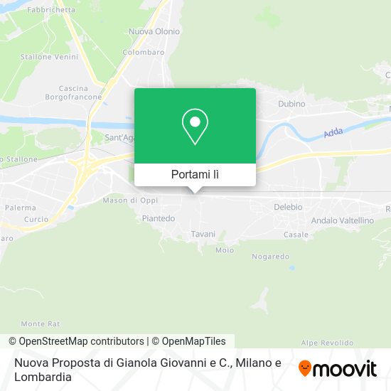 Mappa Nuova Proposta di Gianola Giovanni e C.