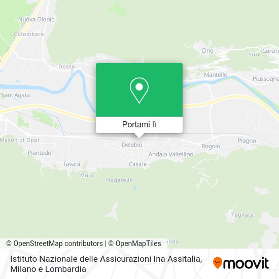 Mappa Istituto Nazionale delle Assicurazioni Ina Assitalia