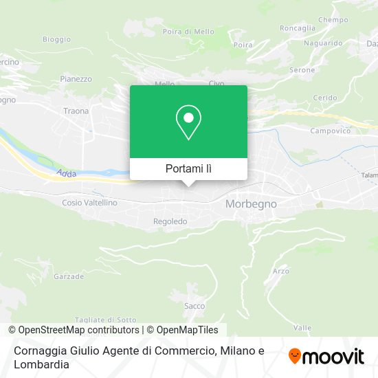 Mappa Cornaggia Giulio Agente di Commercio