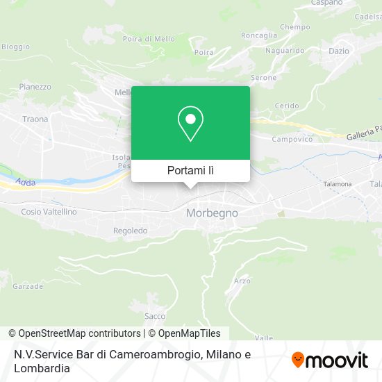 Mappa N.V.Service Bar di Cameroambrogio