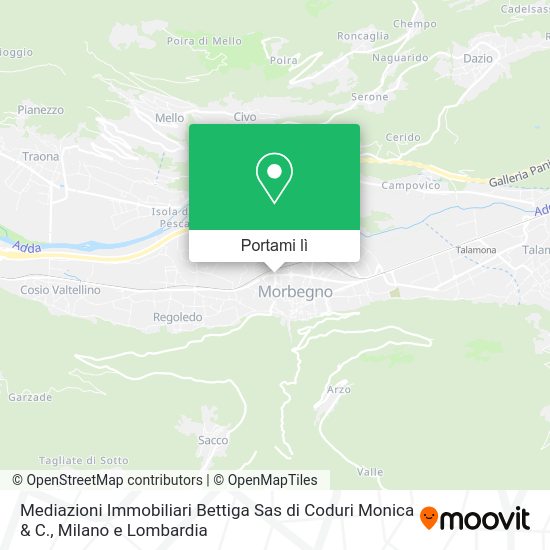 Mappa Mediazioni Immobiliari Bettiga Sas di Coduri Monica & C.