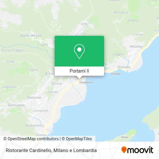 Mappa Ristorante Cardinello