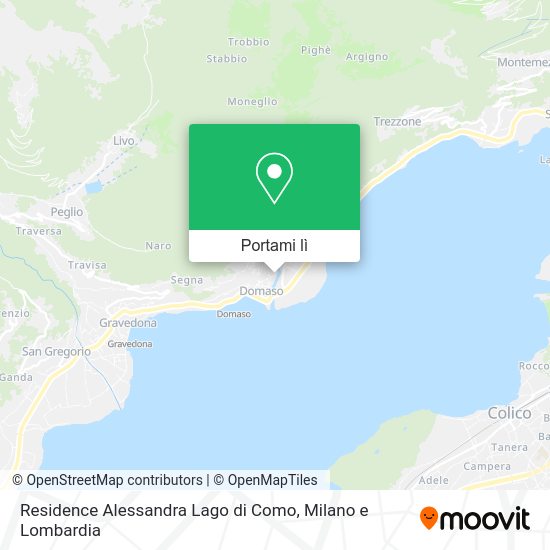 Mappa Residence Alessandra Lago di Como